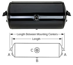 Air tank 35108 with dimensions